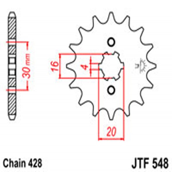 JT JT Gear Box Sprockets G/B 548-14 YAM
